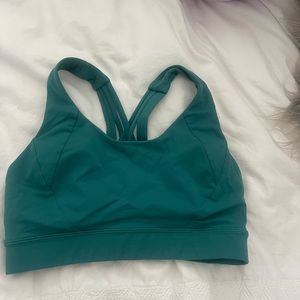 Teal lululemon energy bra size 6